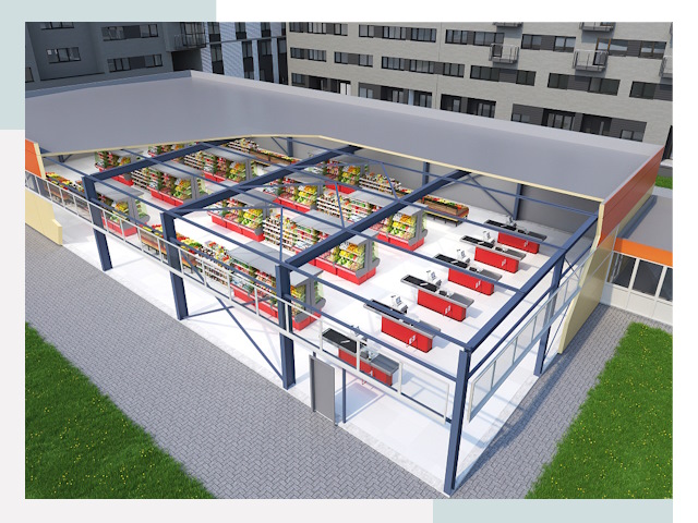 Строительство магазинов в Каменск-Уральский от 638 руб. за м²