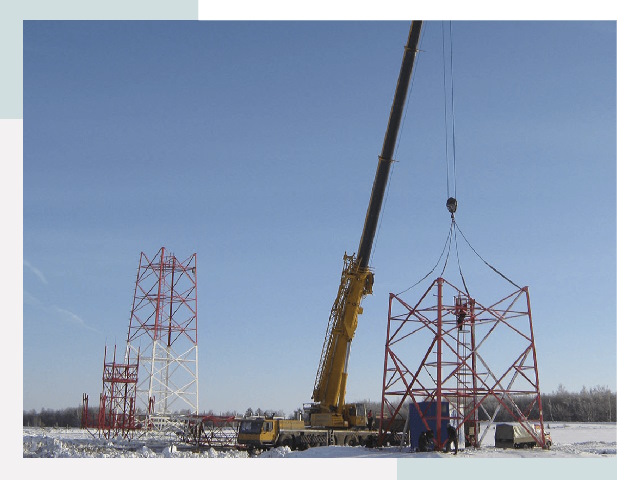 Монтаж вышек связи в Каменске-Уральском