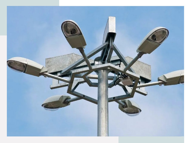 Монтаж осветительных мачт в Каменске-Уральском