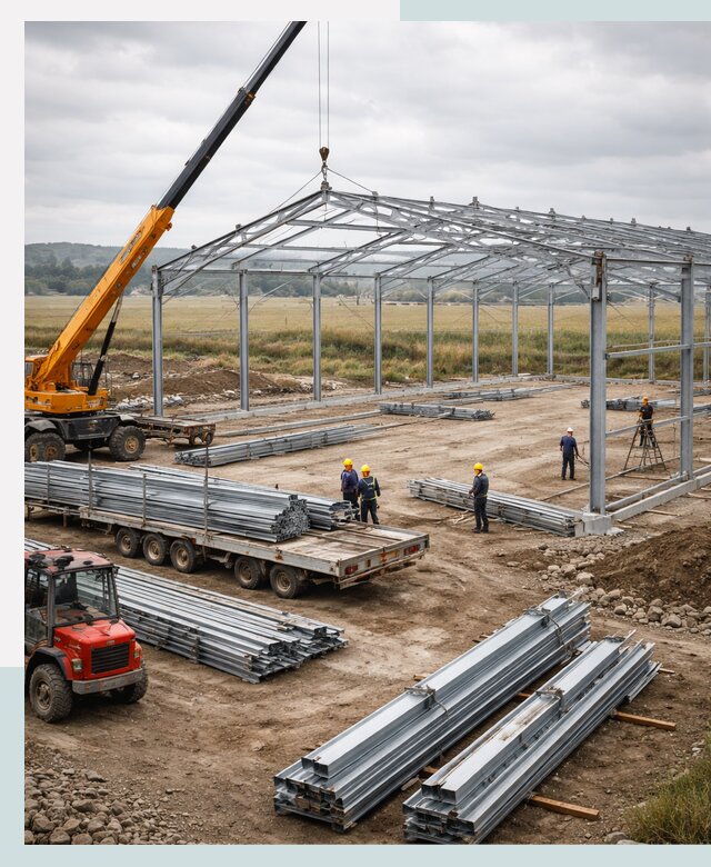 Строительство ангаров для сельхозтехники в Каменске-Уральском под ключ
