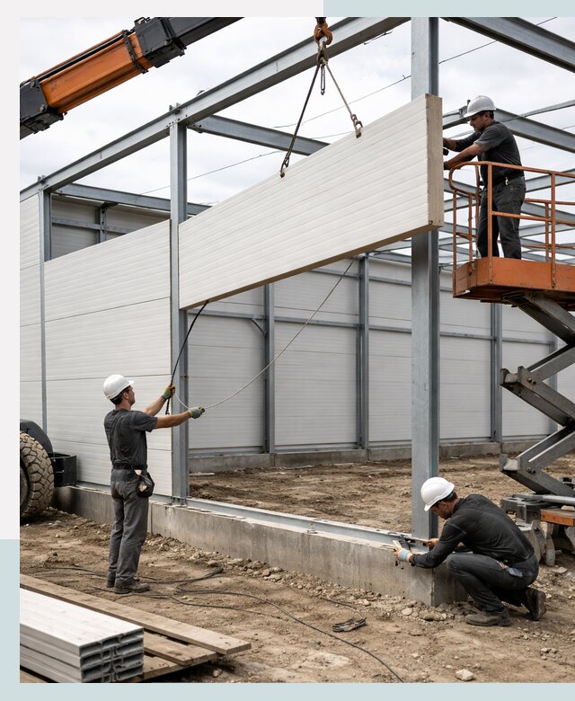 Строительство складов из сэндвич панелей в Каменске-Уральском под ключ