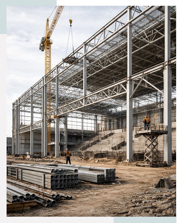 Строительство спортивных комплексов в Каменске-Уральском от 31914 р. | СтальСтрой-Кмн